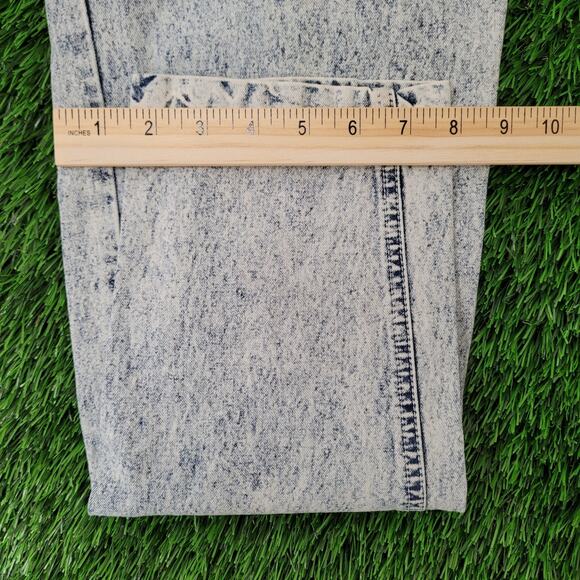 Vintage 80s LEE Acid-Wash Jeans Womens 00 22x27 Air-Gear - Picture 13 of 16